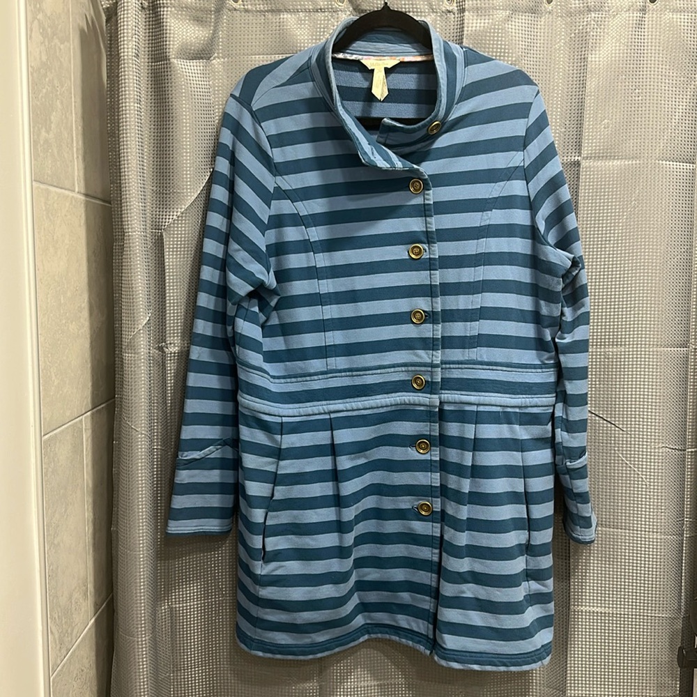 Matilda Jane blue striped peacoat